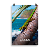 Affiche de La Réunion Gecko vert de Manapany 61 × 91 cm / Sans cadre - Univile La Réunion