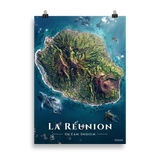Affiche de La Réunion Île de La Réunion 50 × 70 cm / Sans cadre - Univile La Réunion