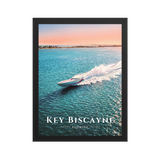 Affiche de Floride Key Biscayne 30 × 40 cm / Noir - Univile Floride