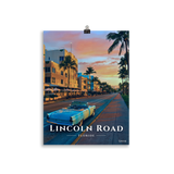 Affiche de Floride Lincoln Road 30 × 40 cm / Sans cadre - Univile Floride