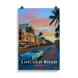 Affiche de Floride Lincoln Road 61 × 91 cm / Sans cadre - Univile Floride
