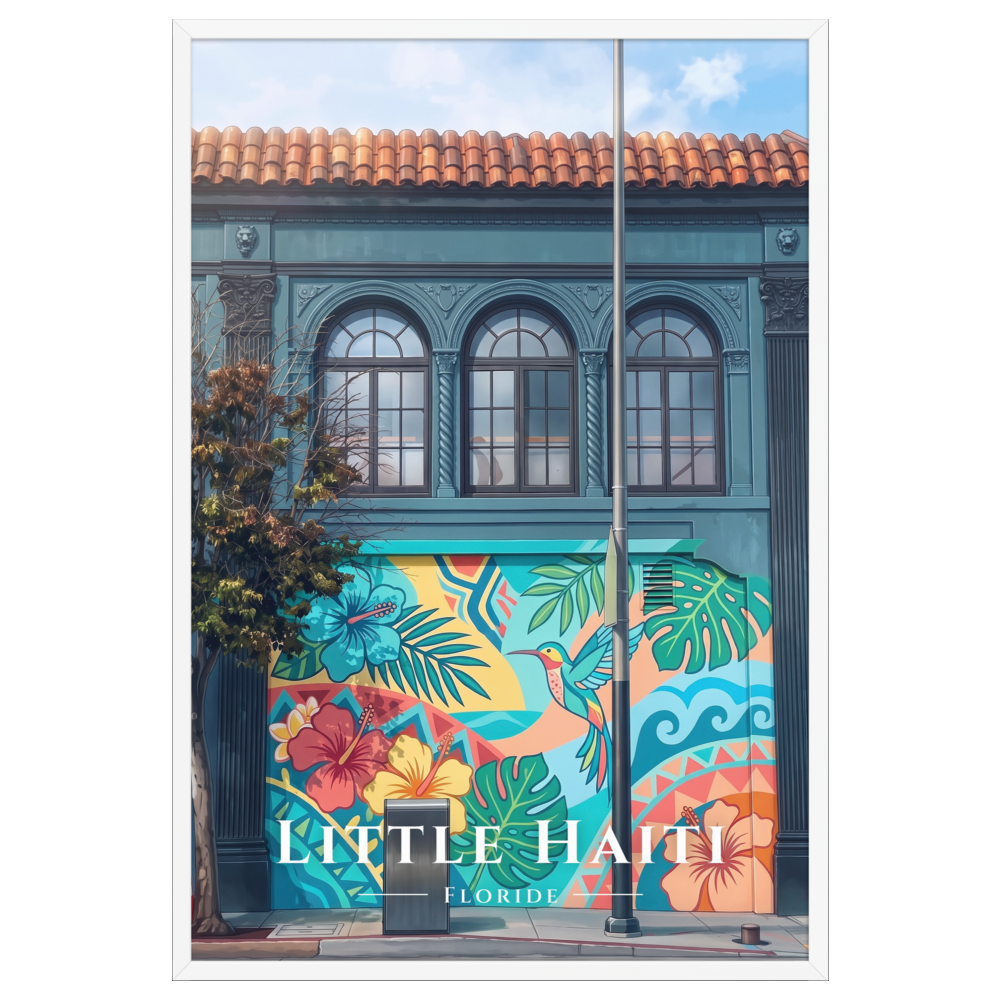 Poster Little Haiti Blanc 61 × 91 cm