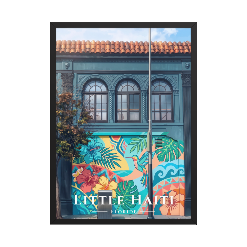Poster Little Haiti Noir 50 × 70 cm