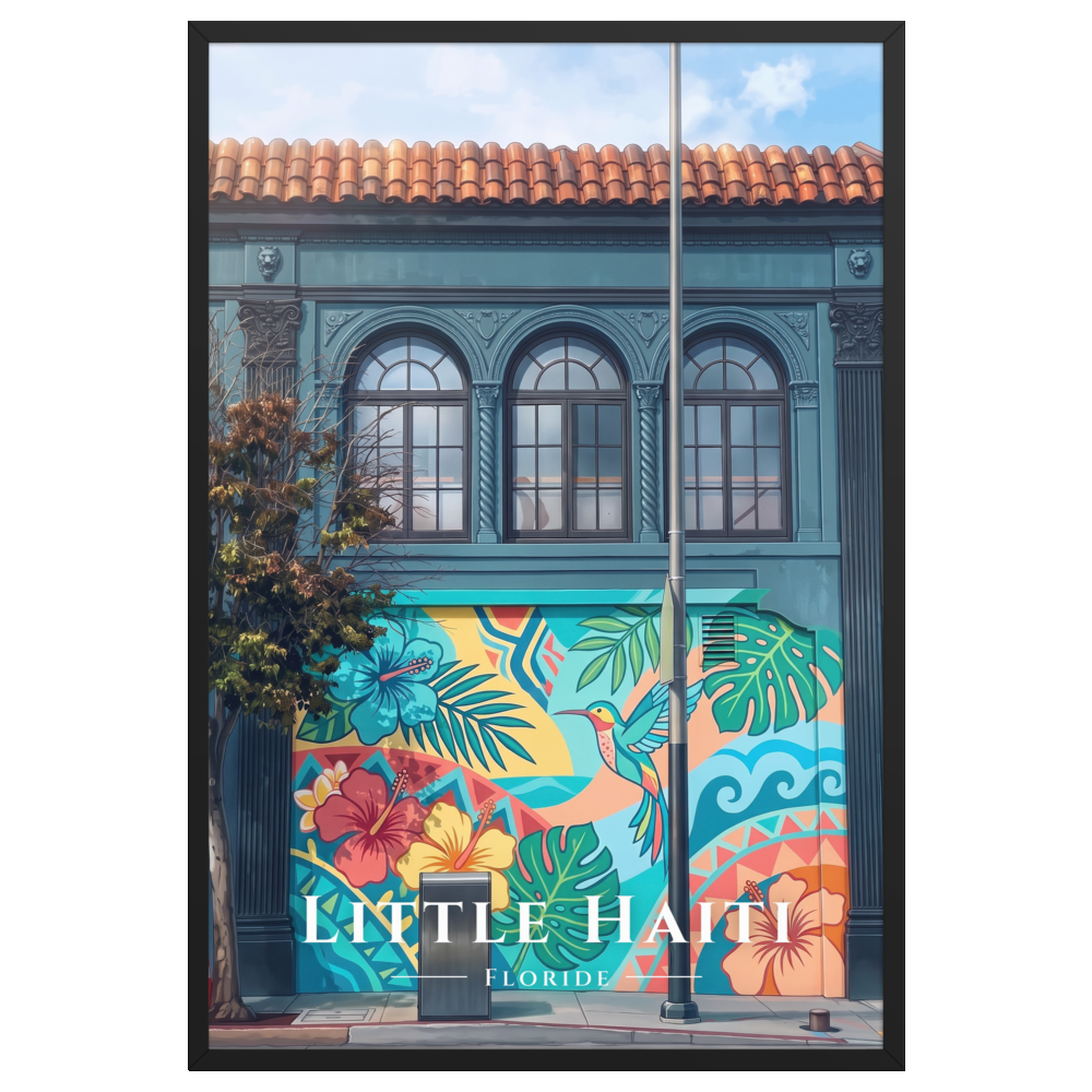 Poster Little Haiti Noir 61 × 91 cm