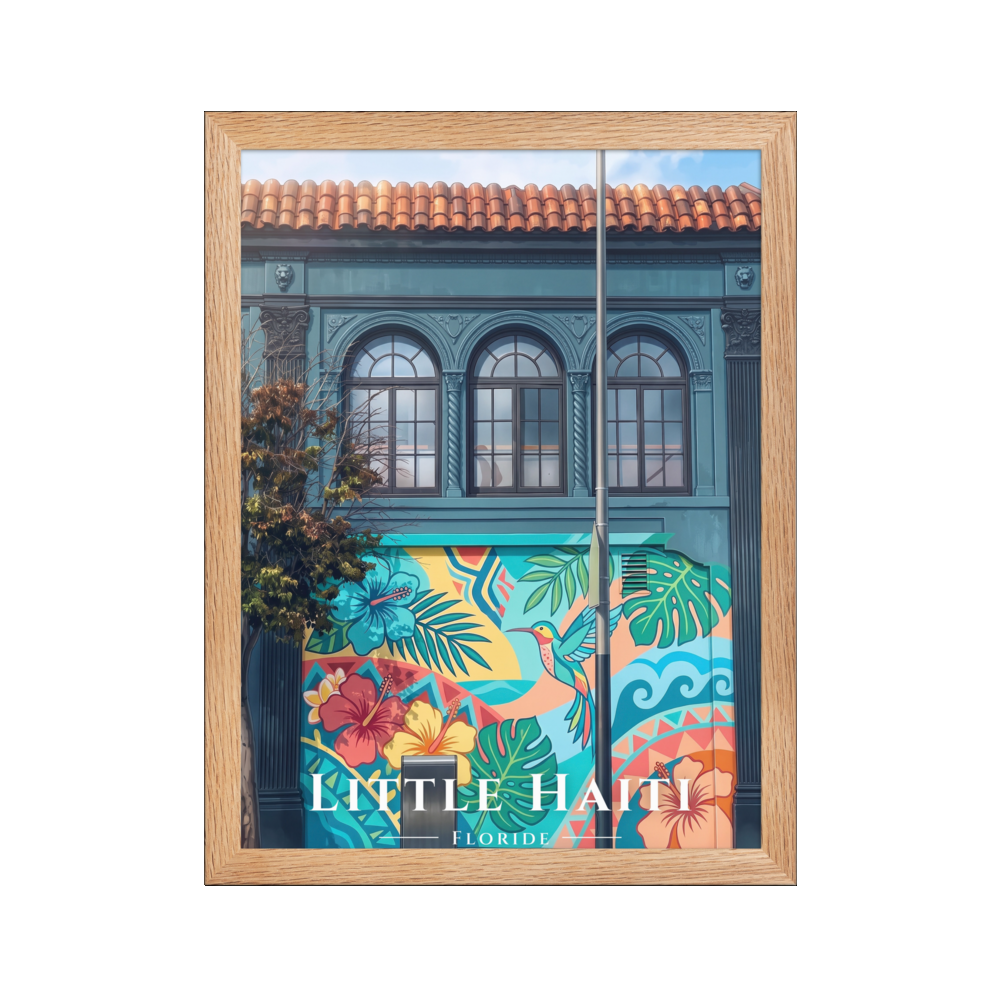 Poster Little Haiti Oak 30 × 40 cm