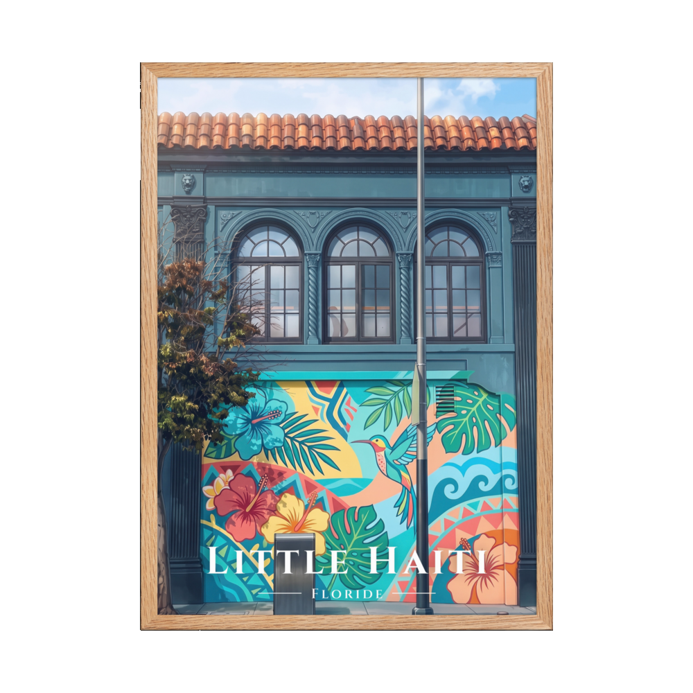Poster Little Haiti Oak 50 × 70 cm