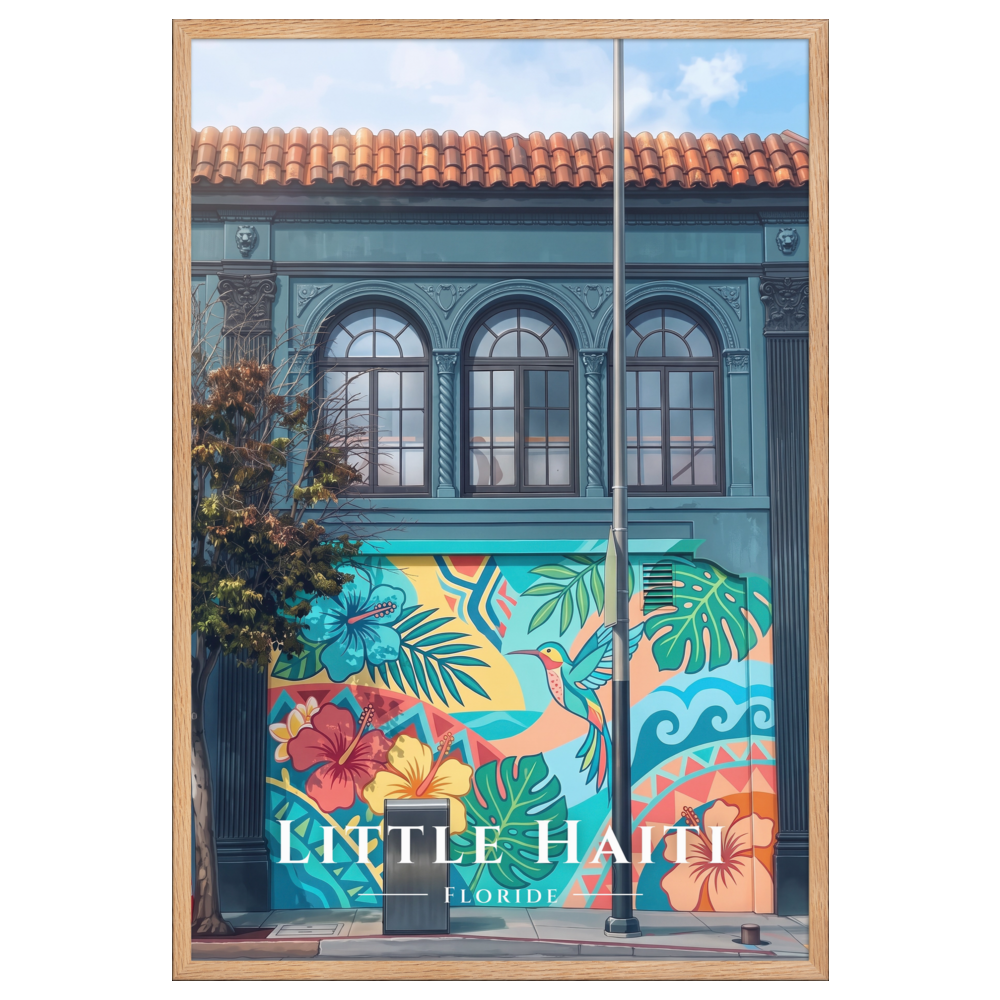 Poster Little Haiti Oak 61 × 91 cm