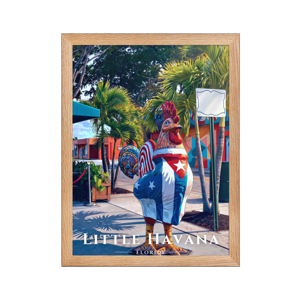 Poster Little Havana Oak 30 × 40 cm