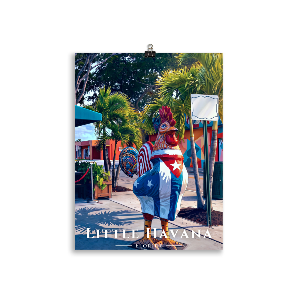 Poster Little Havana Sans cadre 30 × 40 cm