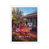 Affiche de La Réunion Maloya 30 × 40 cm / Blanc - Univile La Réunion