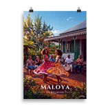 Affiche de La Réunion Maloya 50 × 70 cm / Sans cadre - Univile La Réunion