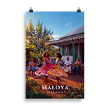 Affiche de La Réunion Maloya 61 × 91 cm / Sans cadre - Univile La Réunion