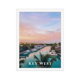 Poster Key West Blanc 30 × 40 cm