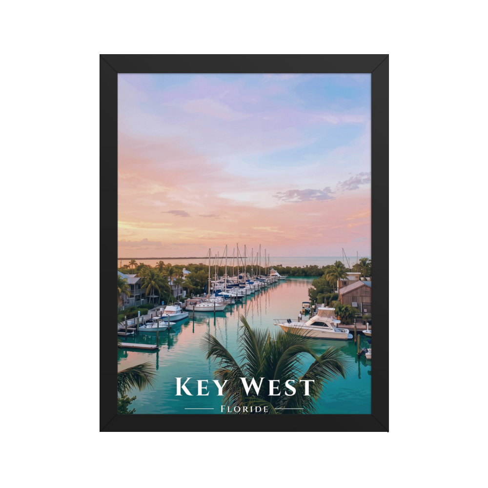 Poster Key West Noir 30 × 40 cm