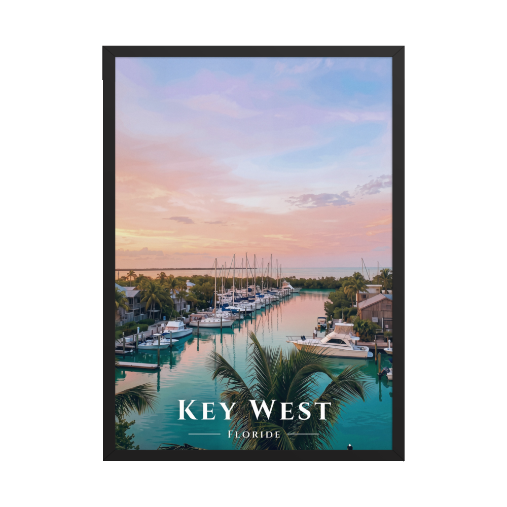 Poster Key West Noir 50 × 70 cm