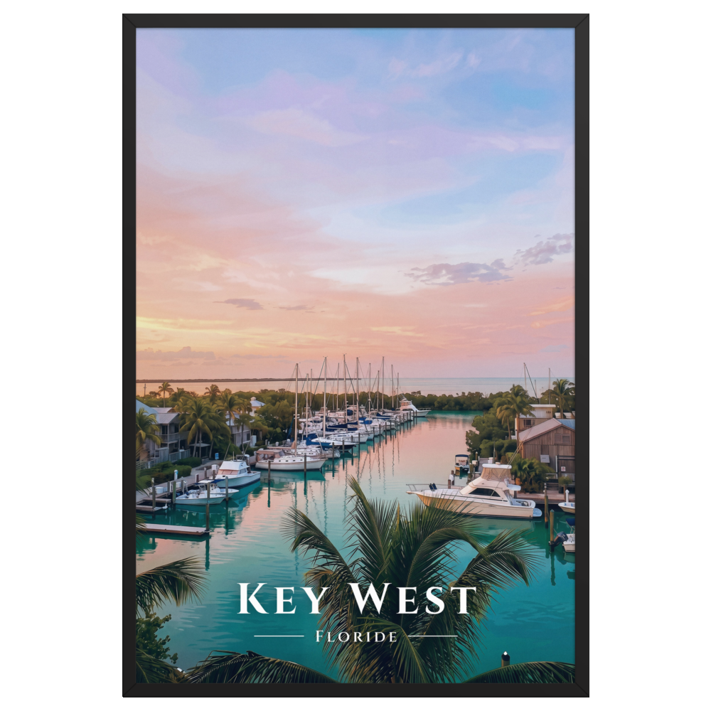 Poster Key West Noir 61 × 91 cm