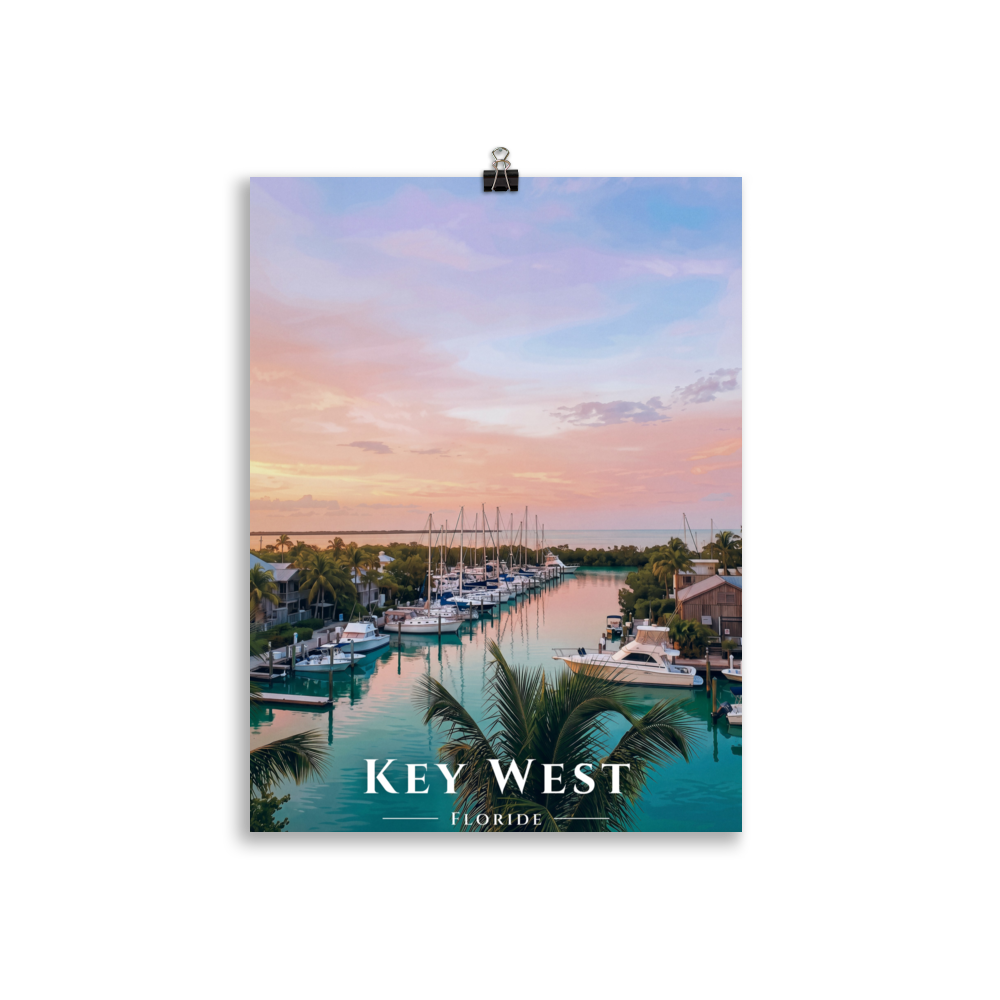 Poster Key West Sans cadre 30 × 40 cm