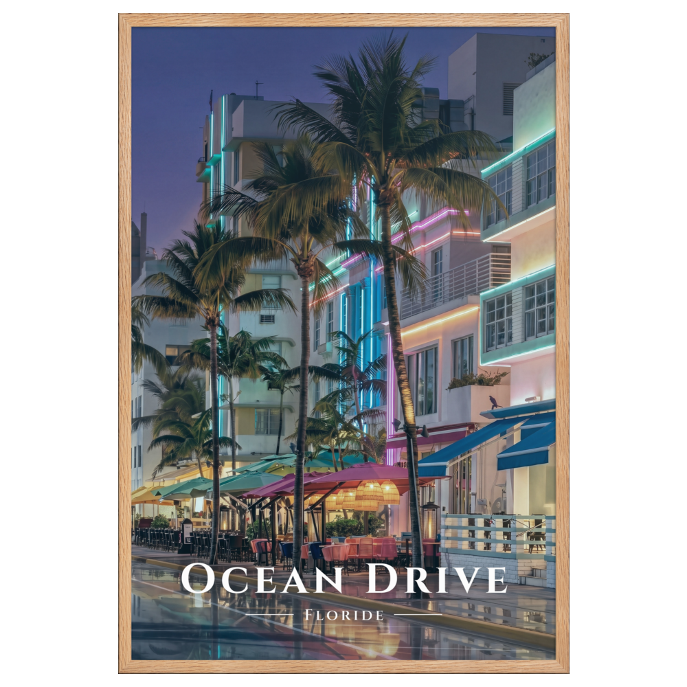Poster Ocean Drive Oak 61 × 91 cm
