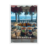 Affiche de La Réunion Tisaneur 50 × 70 cm / Blanc - Univile La Réunion