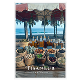 Affiche de La Réunion Tisaneur 61 × 91 cm / Blanc - Univile La Réunion