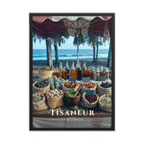Affiche de La Réunion Tisaneur 50 × 70 cm / Noir - Univile La Réunion
