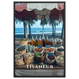 Affiche de La Réunion Tisaneur 61 × 91 cm / Noir - Univile La Réunion