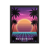 Poster Retrowave Noir 30 × 40 cm