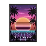 Poster Retrowave Noir 50 × 70 cm