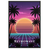 Poster Retrowave Noir 61 × 91 cm