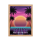 Poster Retrowave Oak 30 × 40 cm