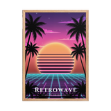 Poster Retrowave Oak 50 × 70 cm