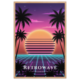 Poster Retrowave Oak 61 × 91 cm