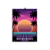 Poster Retrowave Sans cadre 30 × 40 cm