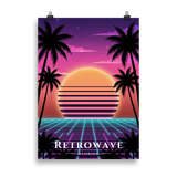 Poster Retrowave Sans cadre 50 × 70 cm