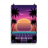 Poster Retrowave Sans cadre 61 × 91 cm