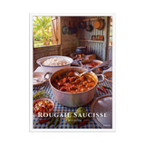 Affiche de La Réunion Rougail Saucisse 50 × 70 cm / Blanc - Univile La Réunion