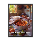 Affiche de La Réunion Rougail Saucisse 50 × 70 cm / Noir - Univile La Réunion