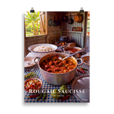 Affiche de La Réunion Rougail Saucisse 50 × 70 cm / Sans cadre - Univile La Réunion