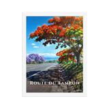 Affiche de La Réunion Route du Tampon 30 × 40 cm / Blanc - Univile La Réunion