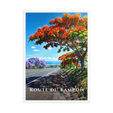Affiche de La Réunion Route du Tampon 50 × 70 cm / Blanc - Univile La Réunion