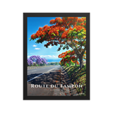Affiche de La Réunion Route du Tampon 30 × 40 cm / Noir - Univile La Réunion