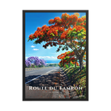 Affiche de La Réunion Route du Tampon 50 × 70 cm / Noir - Univile La Réunion