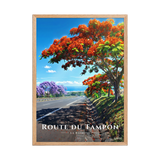Affiche de La Réunion Route du Tampon 50 × 70 cm / Oak - Univile La Réunion