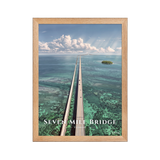 Affiche de Floride Seven Mile Bridge 30 × 40 cm / Oak - Univile Floride
