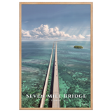 Affiche de Floride Seven Mile Bridge 61 × 91 cm / Oak - Univile Floride