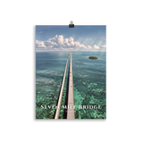 Affiche de Floride Seven Mile Bridge 30 × 40 cm / Sans cadre - Univile Floride