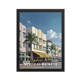 Poster South Beach Noir 30 × 40 cm