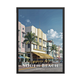 Poster South Beach Noir 50 × 70 cm