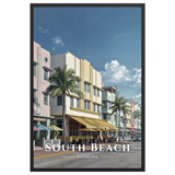 Poster South Beach Noir 61 × 91 cm