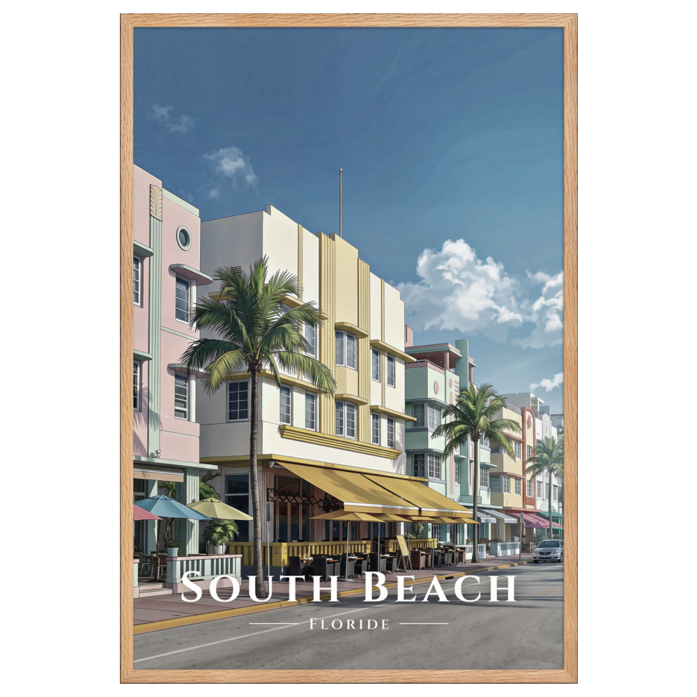 Poster South Beach Oak 61 × 91 cm